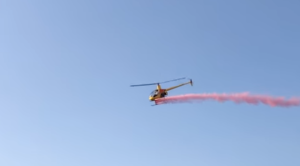 Baby Shower in elicottero a Bagnoli