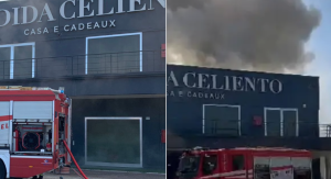 Incendio nel negozio di bomboniere Celiento