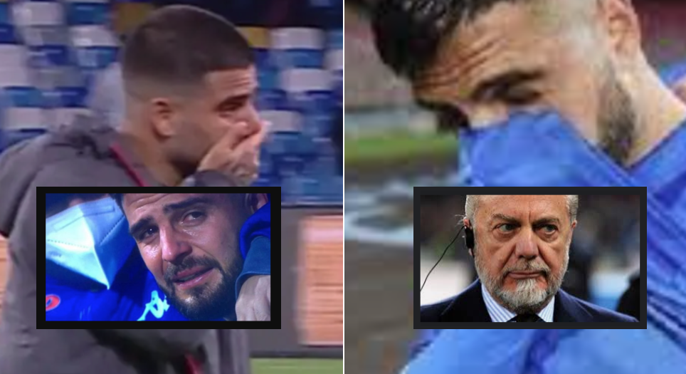 Le lacrime Insigne e la rabbia di De Laurentiis