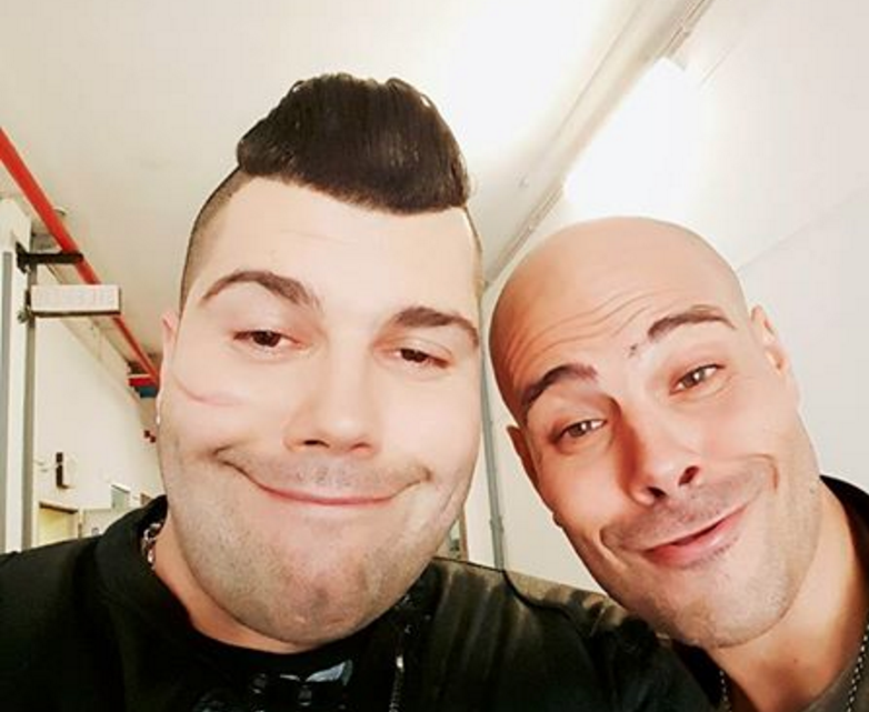 Gomorra: Salvatore Esposito e Marco D'amore scherzano sul set