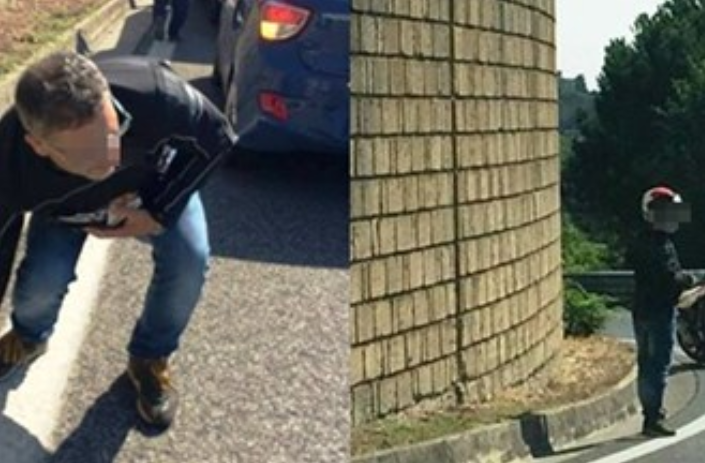 motociclista arenella