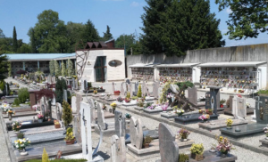 chiusi dentro cimitero parete