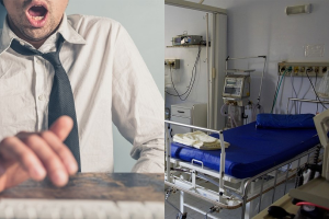 finisce in ospedale per troppa enfasi