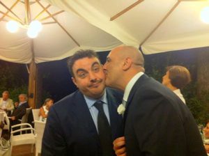 Gigi e Ross e Peppe Laurato fanno gli auguri a Massimo Borrelli