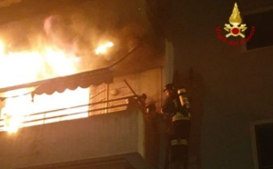 incendio in casa