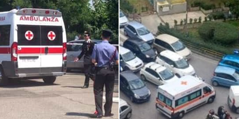 uomo morto piazza medaglie d'oro