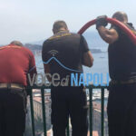 Incendio sulle rampe di Sant'Antonio e black out: allarme a Napoli