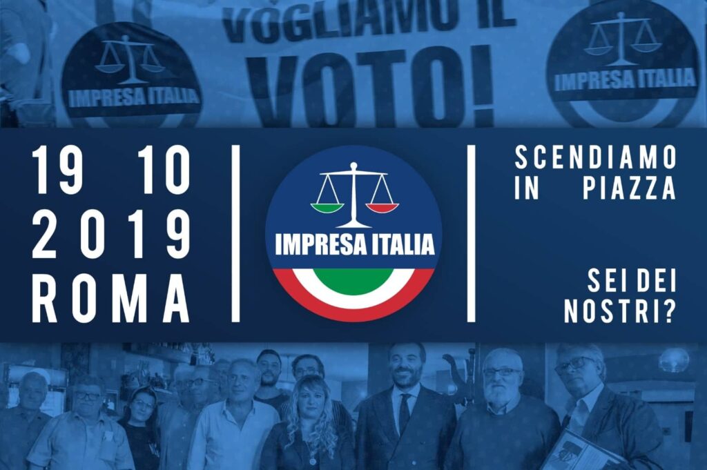 Impresa Italia a Roma per manifestare: “Andiamo al voto”