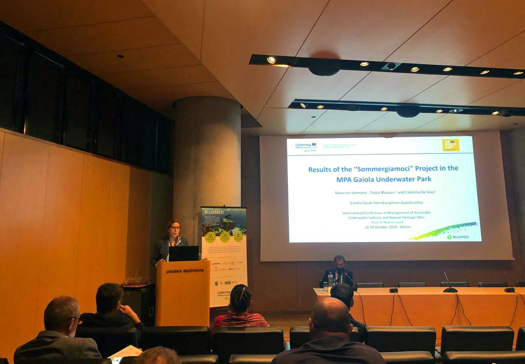 Il Parco Sommerso di Gaiola all'International Conference in Management of Accessible Underwater, Cultural and Natural Heritage Sites: “Dive in Blue Growth”
