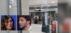 Il video del primo incontro di Belen e Stefano dopo la rottura, il gesto di lei davanti a Santiago spiazza