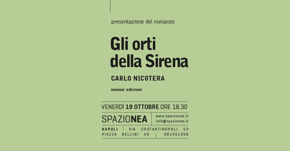 "Gli orti della sirena", il nuovo libro di Carlo Nicotera