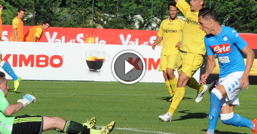 Napoli, il primo test pre-campionato finisce in goleada