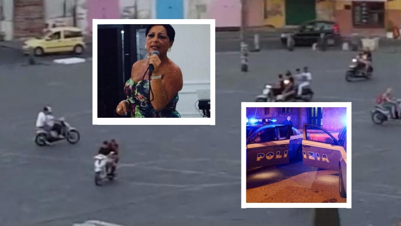 Napoli, festa abusiva in piazza con la neomelodica: la Polizia ferma tutto