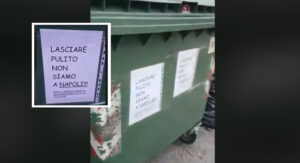 "Lasciate pulito, non siamo a Napoli", a Pordenone i manifesti della vergogna