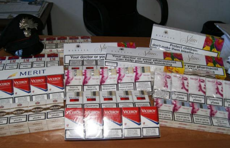 Sequestro di sigarette di contrabbando nel napoletano