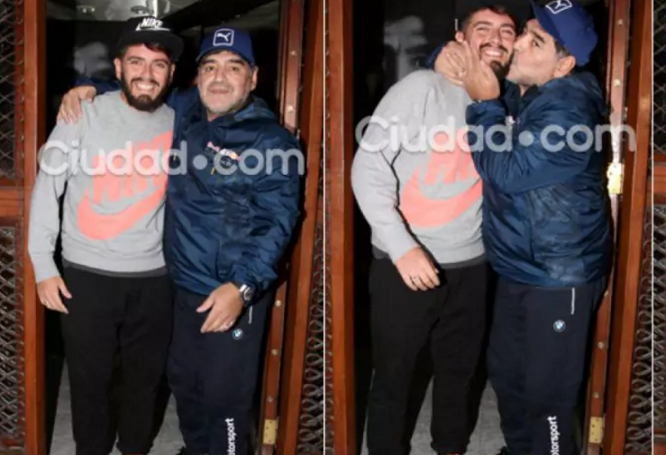 Diego Maradona finalmente fa pace con il figlio Diego Junior