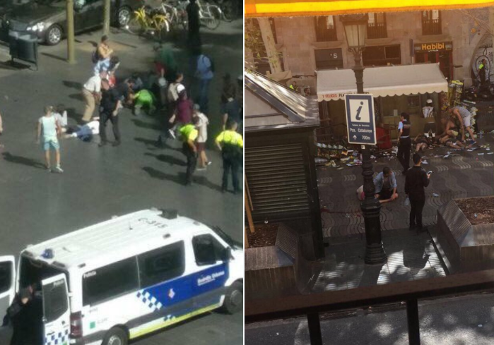 Barcellona, furgone sulla folla in pieno centro: molti feriti, "Possibile attentato"