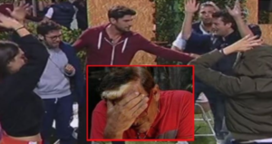 Cristiano Malgioglio cade dal divano, piccolo incidente nella casa