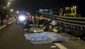 Incidente mortale nella notte, morto un 30enne in autostrada