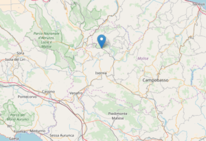 Scossa di terremoto vicino Isernia, magnitudo 2.7: avvertita anche in Campania