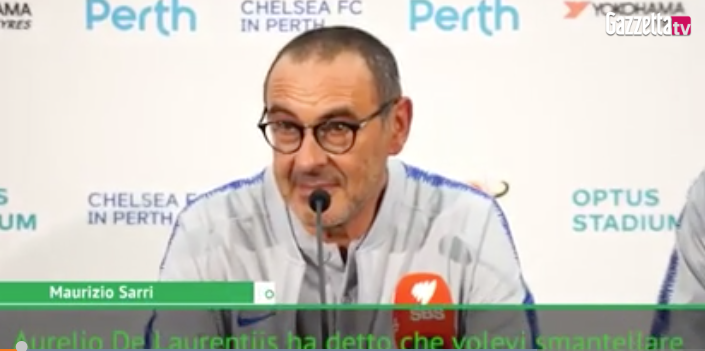 Sarri: "Non rispondo più a De Laurentiis", la replica del nuovo allenatore del Chelsea