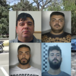 Omicidio Balestrieri: in alto da sinistra Lorenzo Carillo e Giuseppe Foglia. In basso da sinistra Emanuele Bracale e Salvatore Marfella