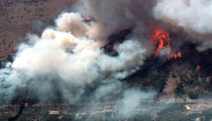 Incendio nel casertano fa scoppiare ordigno bellico: feriti due operai