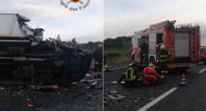 Violento incidente in autostrada, tre vetture coinvolte: un morto