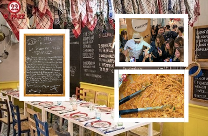 Napoli, stasera si mangia gratis: l'iniziativa benefica di "O 'pazz"