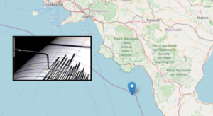 Terremoto nel Golfo, scossa al largo della costa cilentana