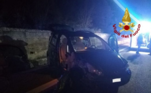 Violento incidente sull'Ofantina, tre feriti gravi
