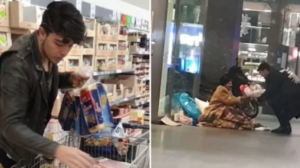 Cibo e regalo ai clochard, il gran gesto di Stash cantante dei The Kolors