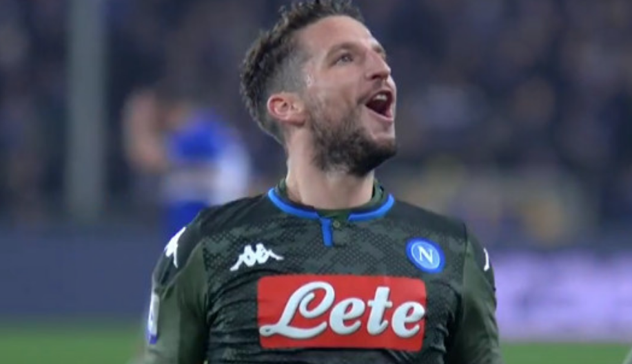 Colpo da bigliardo di Mertens e il Napoli vince a Cagliari