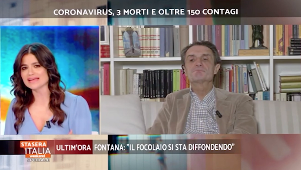 Coronavirus, a 'Stasera Italia' la stoccata della conduttrice alla Campania
