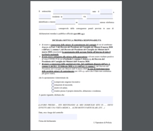 Coronavirus, cambia il modulo per uscire di casa: la nuova autocertificazione