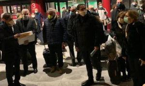 Covid19, l'arrivo degli 'Angeli' campani in camice bianco a Bergamo: sono volontari