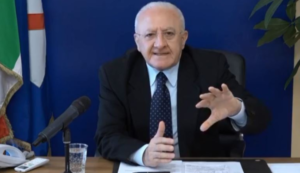 Covid19 in Campania, chiusura dei negozi: nuova ordinanza di De Luca