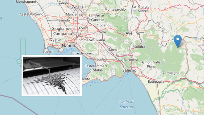 Terremoto in Irpinia, magnitudo di 2.2: scossa avvertita dalla popolazione