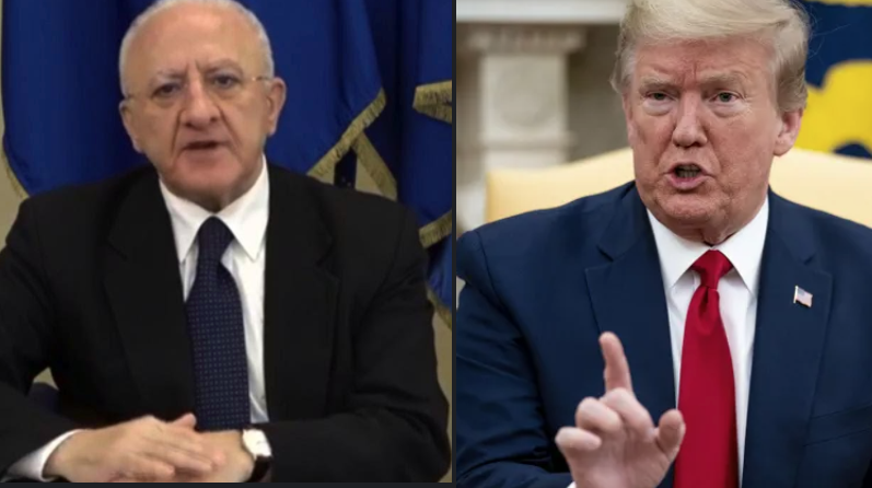 De Luca meglio di Trump, il boom in diretta dello 'Sceriffo'