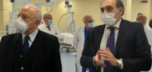 Inaugurati 12 nuovi posti letto per la terapia intensiva del covid hospital di Boscotrecase