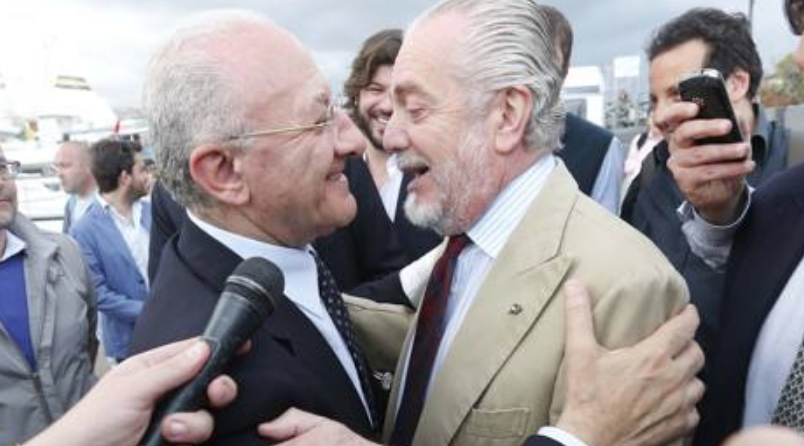 È il compleanno di De Laurentiis, il messaggio di De Luca: "Caro Aurelio quanto mi sei costato"