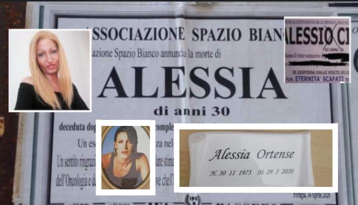 Nome maschile sul manifesto funebre, torna Alessia sulla lapide: la giovane uccisa dalla malattia e abbandonata perché trans