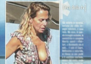 Barbara D'Urso ospite in barca di Aurelio De Laurentiis