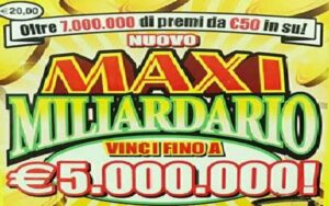 "Miliardario Maxi", fortunato giocatore vince 5 milioni di euro
