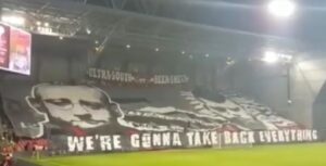 'Gomorra' arriva in Israele, lo striscione degli ultras inneggia alla serie tv