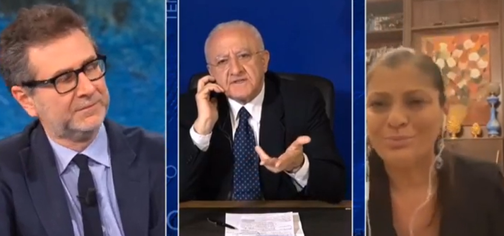 De Luca da Fazio risponde in modo diretto a Feltri: "Inferiori? Dipende da quello che si misura"