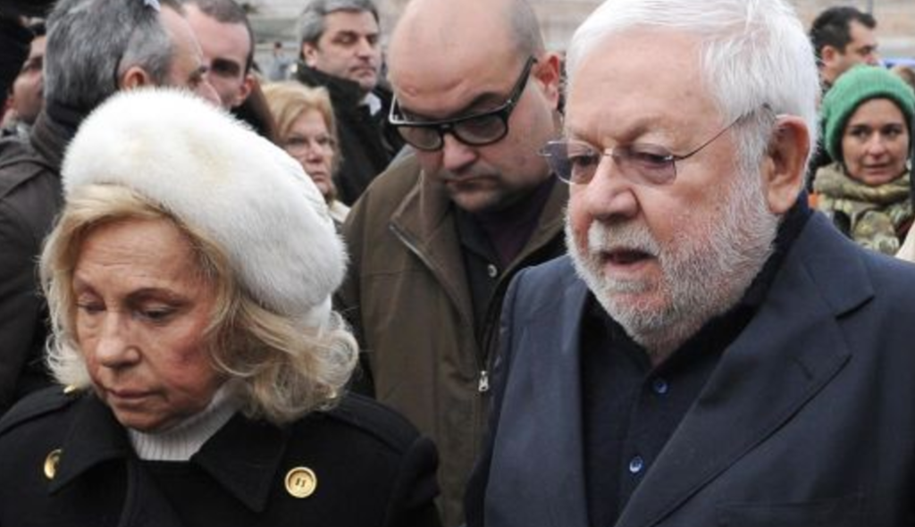 Paolo villaggio e la moglie