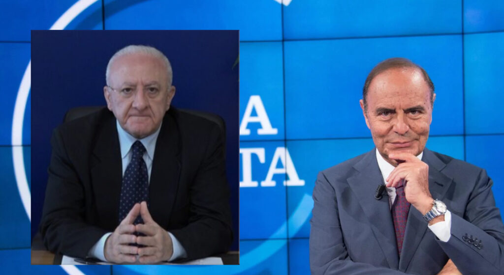 De Luca ospite a Porta a Porta con Fontana: "Chi va da Milano a Napoli e viceversa va bloccato"