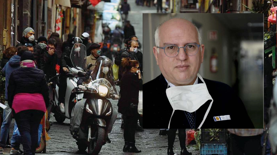 Napoli, gente ancora in strada, l'appello di Ascierto: "Qui è una guerra, non si può allentare la presa"