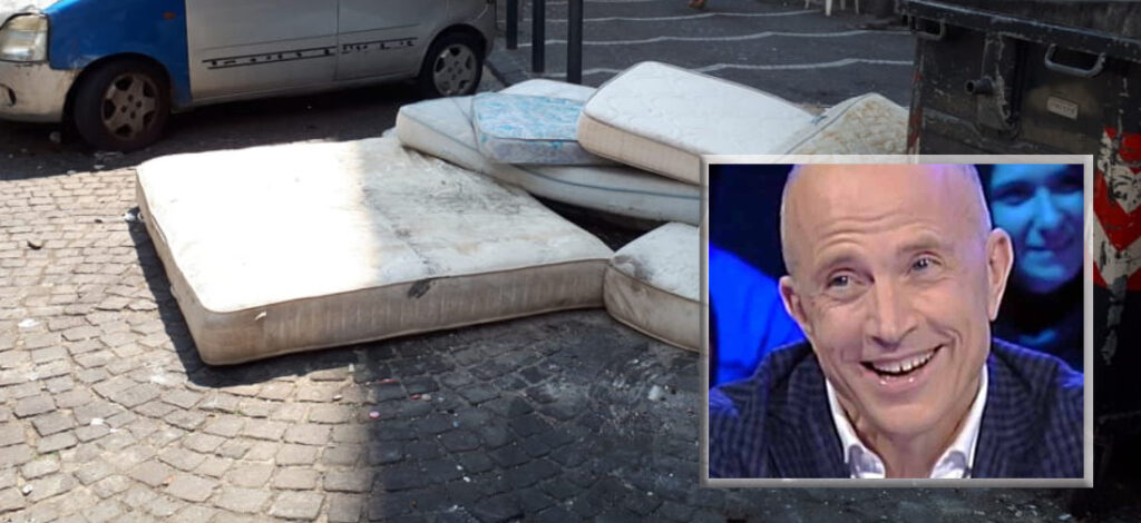 Materassi abbandonati a Napoli, Mastrota: "Diamoli degna sepoltura", scoppia l'ironia partenopea